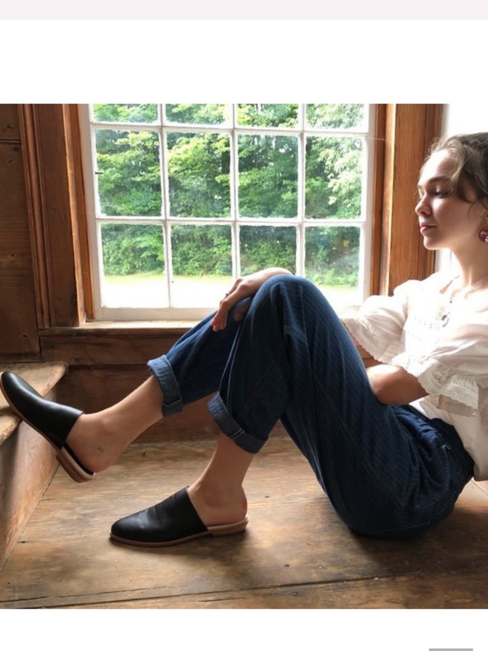 Bird of Flight Finnola Mules in Black Size 10